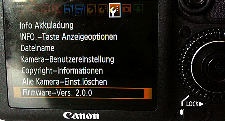 updating canon 7d firmware